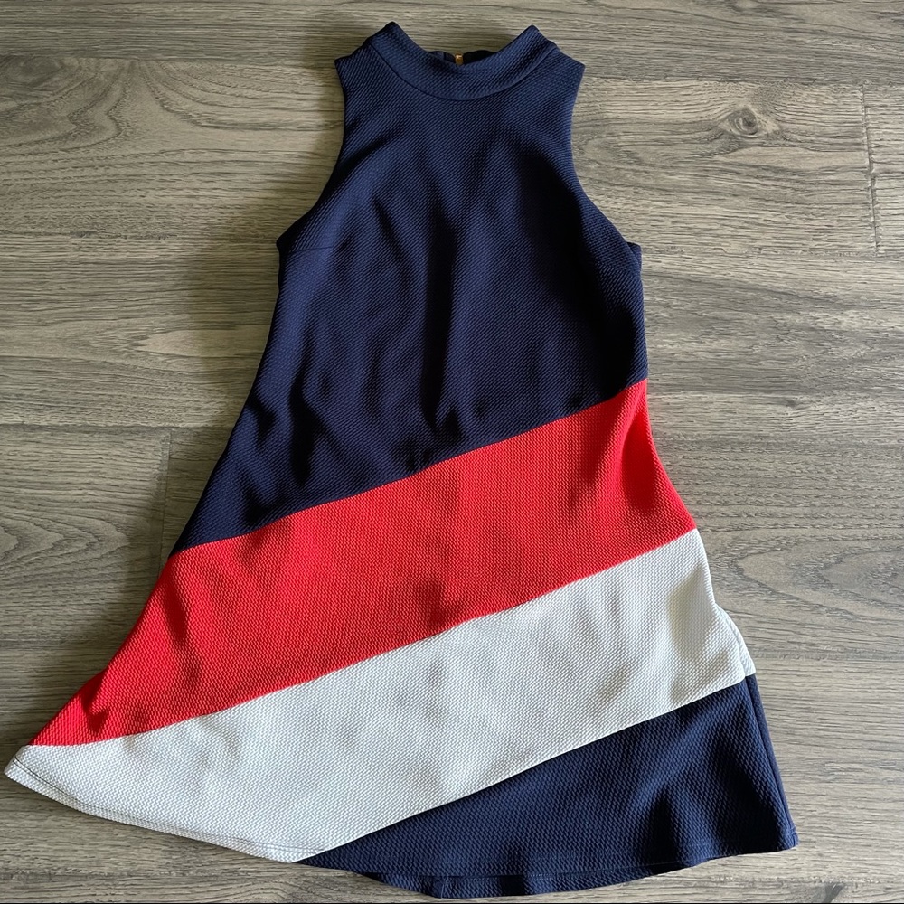 Hutch Colorblock Patriotic Mini Dress XS